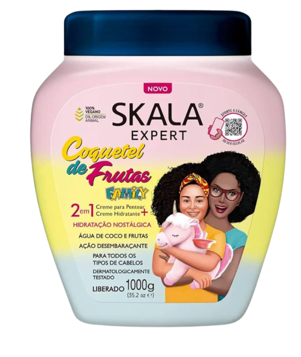 SKALA TRAITEMENT 2 EN 1 (Bouclage Et Hydratation) COQUETEL DES FRUITS POUR TOUTE LA FAMILLE