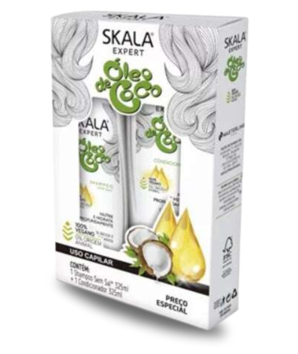 SKALA SHAMPOING + APRÈS-SHAMPOING (Nutrition Et Hydratation) ÓLEO DE COCO (NOIX DE COCO)