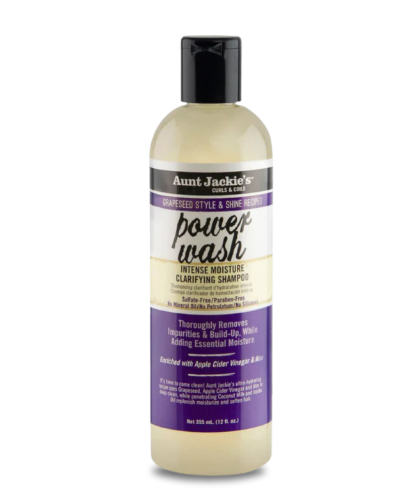AUNT JACKIE’S GRAPESEED SHAMPOOING CLARIFIANT HYDRATATION INTENSE POWER WASH