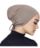 BONNET ÉLASTIQUE ET HIJAB ETHNIQUE POUR FEMMES MUSULMANES