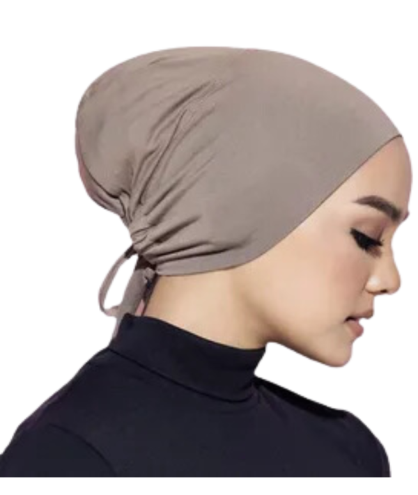 BONNET ÉLASTIQUE ET HIJAB ETHNIQUE POUR FEMMES MUSULMANES