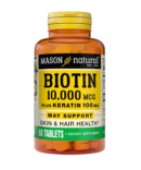 MASON NATURAL-BIOTIN 10000MCG PLUS KERATIN