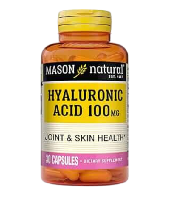 MASON NATURAL-HYALURONIC ACID 100MG CAPSULES