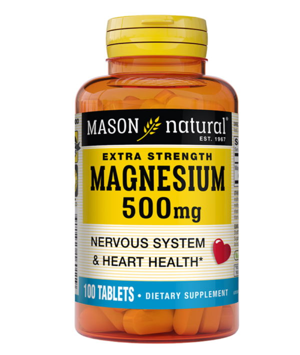 MASON NATURAL-MAGNESIUM EXTRA STRENGTH TABS 500MG