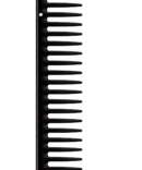 Nest XT - tall wide tooth detangling comb black 054